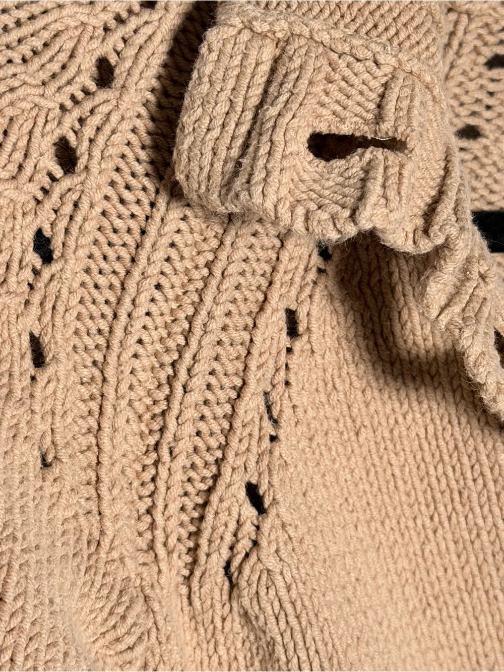 GAP Tan Shawl Collar Button Grandpa Cardigan